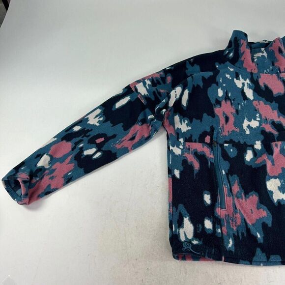 The North Face TKA Glacier Pullover Size L Mallard Blue Abstract Print Sweater - Picture 4 of 12